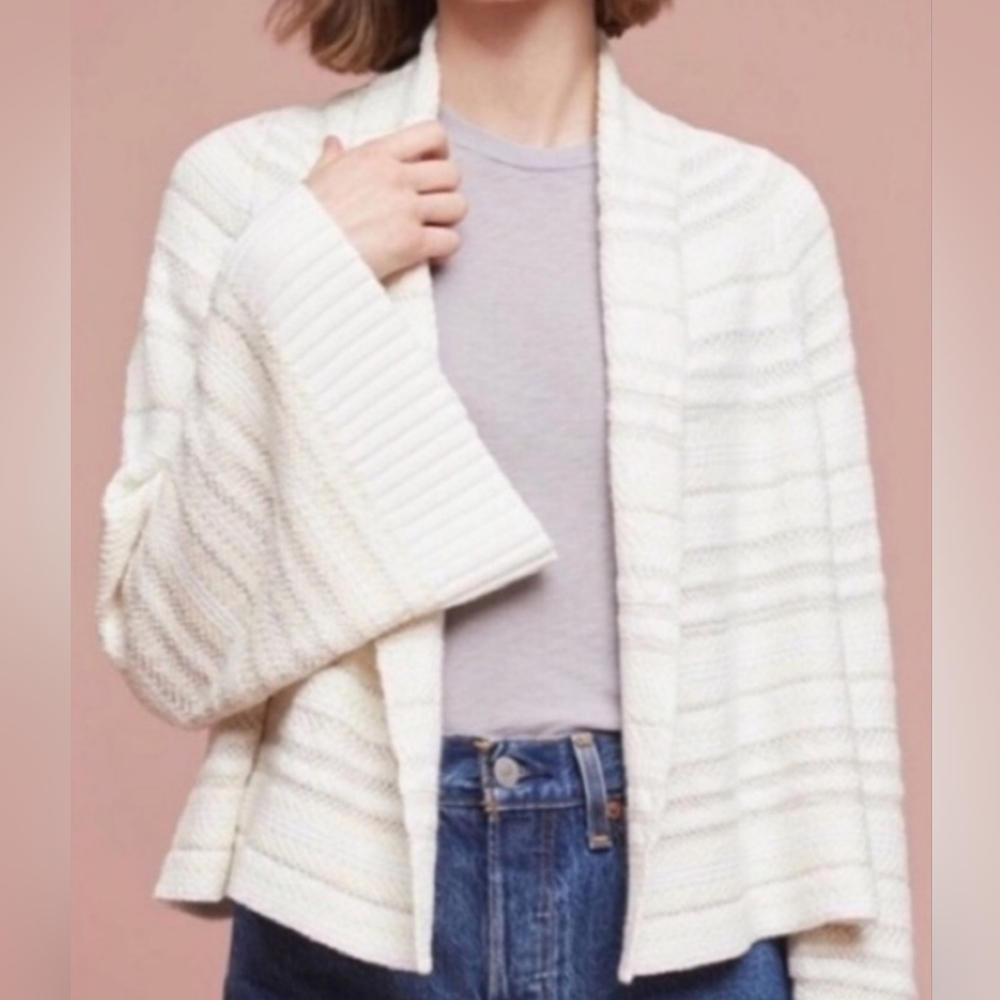 Anthropologie Moth Mahalia Open Cardigan Bell Sleeve Size Small